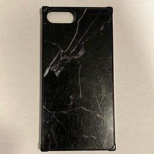 iPhone 7 Plus black marble case.